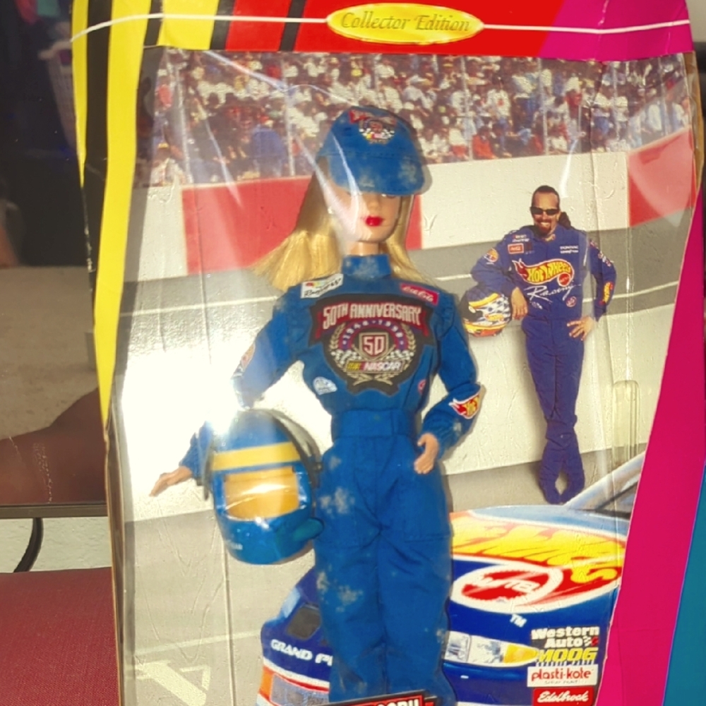 Barbie Collector Edition in Blue Racing Suit